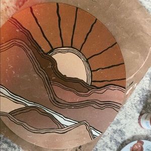 “golden” painted vinyl record